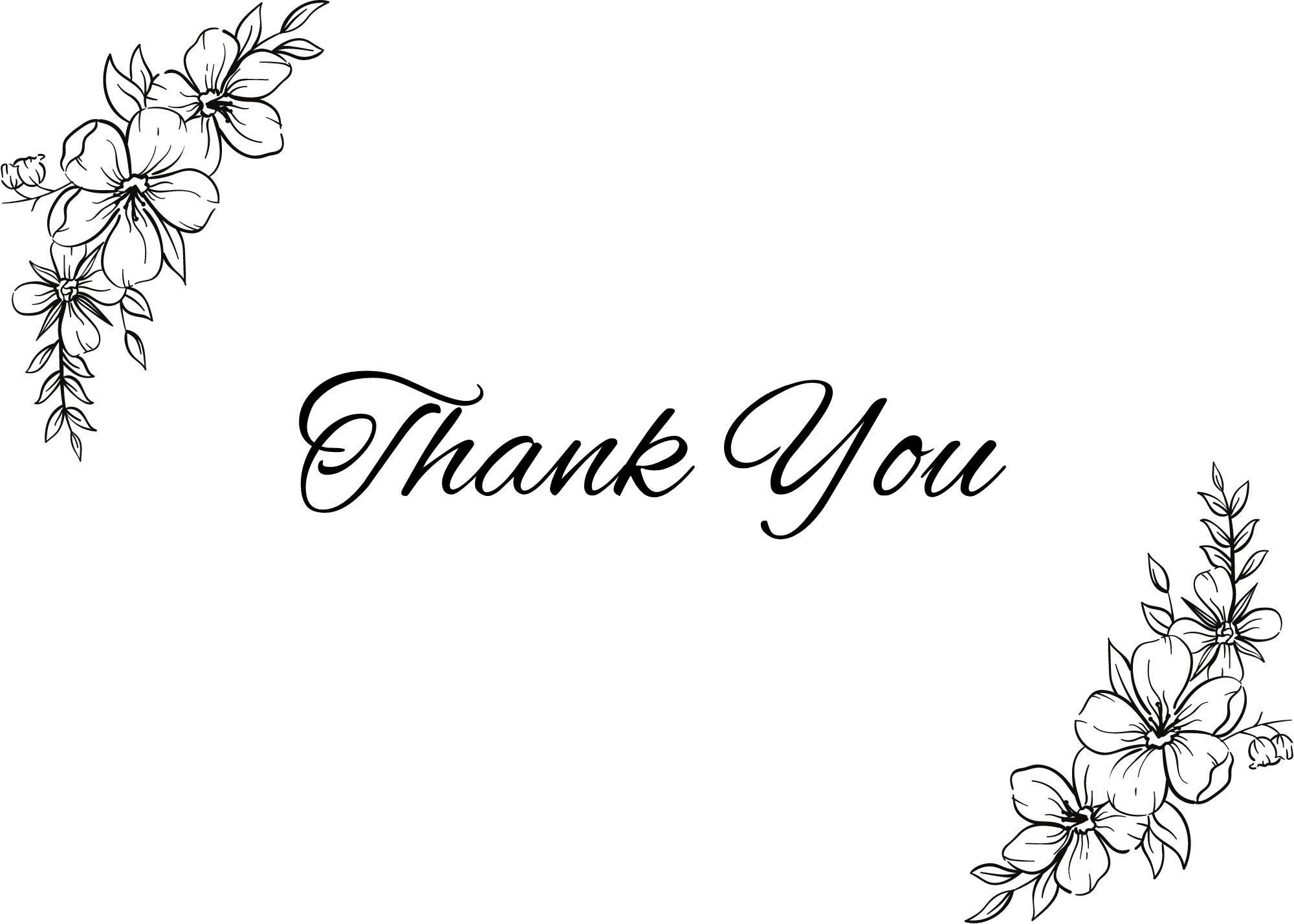 Printable Thank You Card Digital Thank You Card Printable Etsy