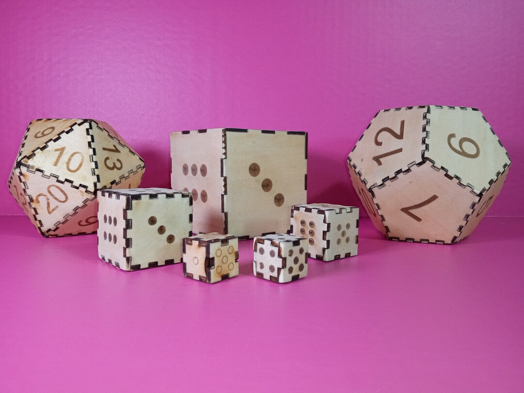 4, 12 and 20 Sided Dice, High Roller, Dungeons & Dragons, Dice Digital