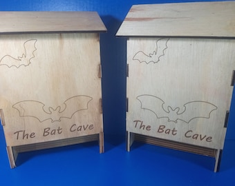 Bat House SVG: Two Bat Roost Designs (Digital Download)