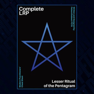 Lesser Ritual of the Pentagram LIRP LBRP Complete Cheat Sheet