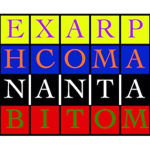 Golden Dawn-style Enochian (Elemental) tablets with Flashing Crosses