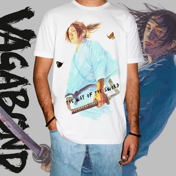 Vagabond T-Shirt | Musashi Miyamoto T-Shirt | Japanese Anime - Manga T-Shirt | Perfect Gift For Anime Lovers |