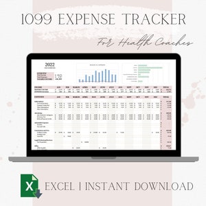 1099 Optavia Coach Expense Tracking Spreadsheet for Taxes