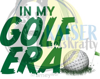En mi era de golf SVG, golf, imagen divertida de golf, descarga digital amante del golf, imágenes prediseñadas de golf, pelota de golf SVG, archivos cortados para cricut, golf png