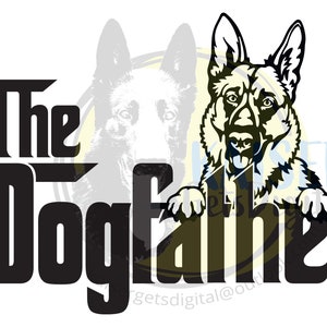 El padre del perro svg, el padre perro pastor alemán svg, perro papá svg, regalos divertidos de papá, regalo del día del padre para papá, camisa linda para el amante de los animales