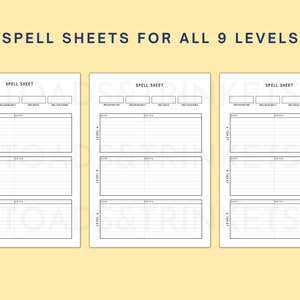 13 Page Digital D&amp;D Character Journal With Complete Character Sheet for ...