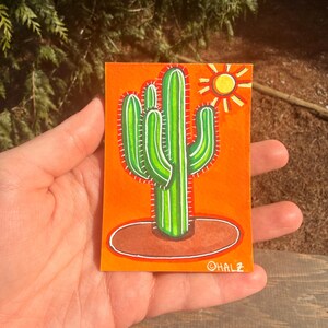 ACEO: "Cactus" (Dibujo original) de Halz