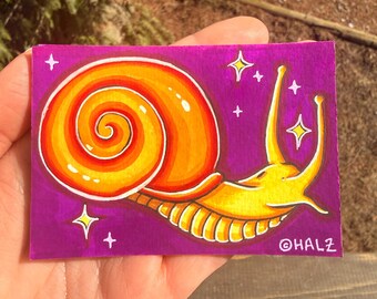 ACEO: "Snailz" (Original Zeichnung) von Halz