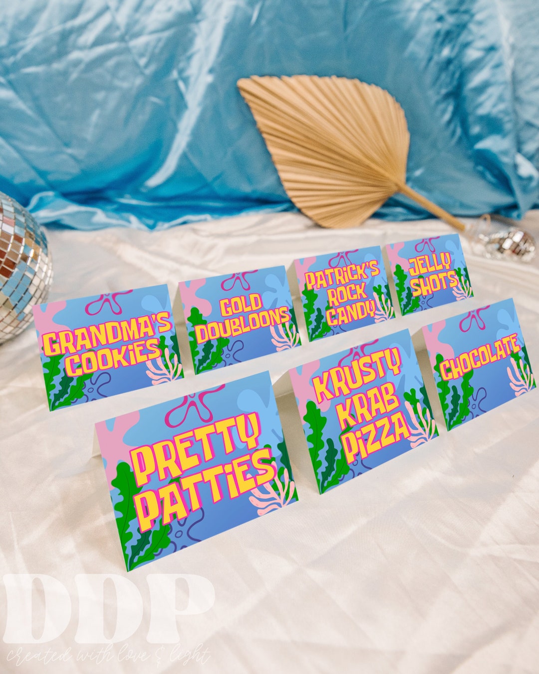 Spongebob Food Tent Label Printable - Il 1080xN.5638407965 116w 