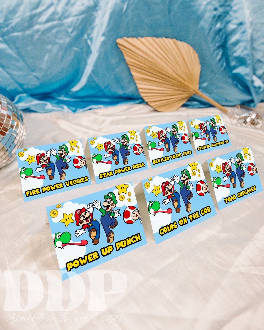 Super Mario Food Tent Label | Super Mario Brothers Birthday Decor ...