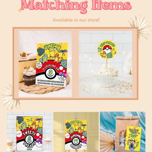 Pikachu Birthday Chocolate Wrapper Bar Label Boy Pokemon Game Party Decoration Printable Hershey ...