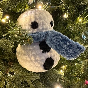 Snowman Plush, Snowman Crochet Plush, Snowman Gift, Christmas Crochet