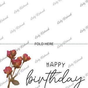 Printable Happy Birthday Card, Aesthetic Birthday Card Printable ...