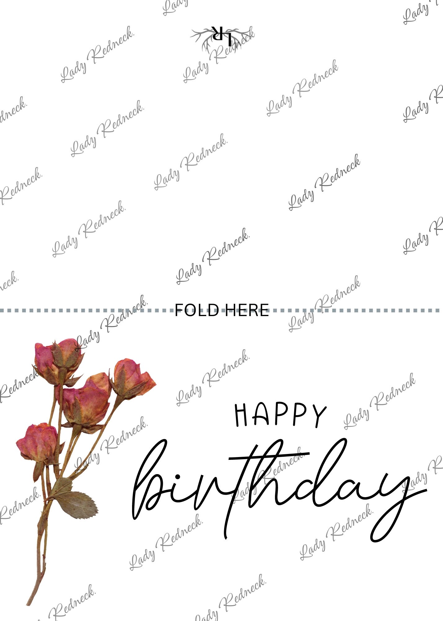 Printable Happy Birthday Card, Aesthetic Birthday Card Printable ...