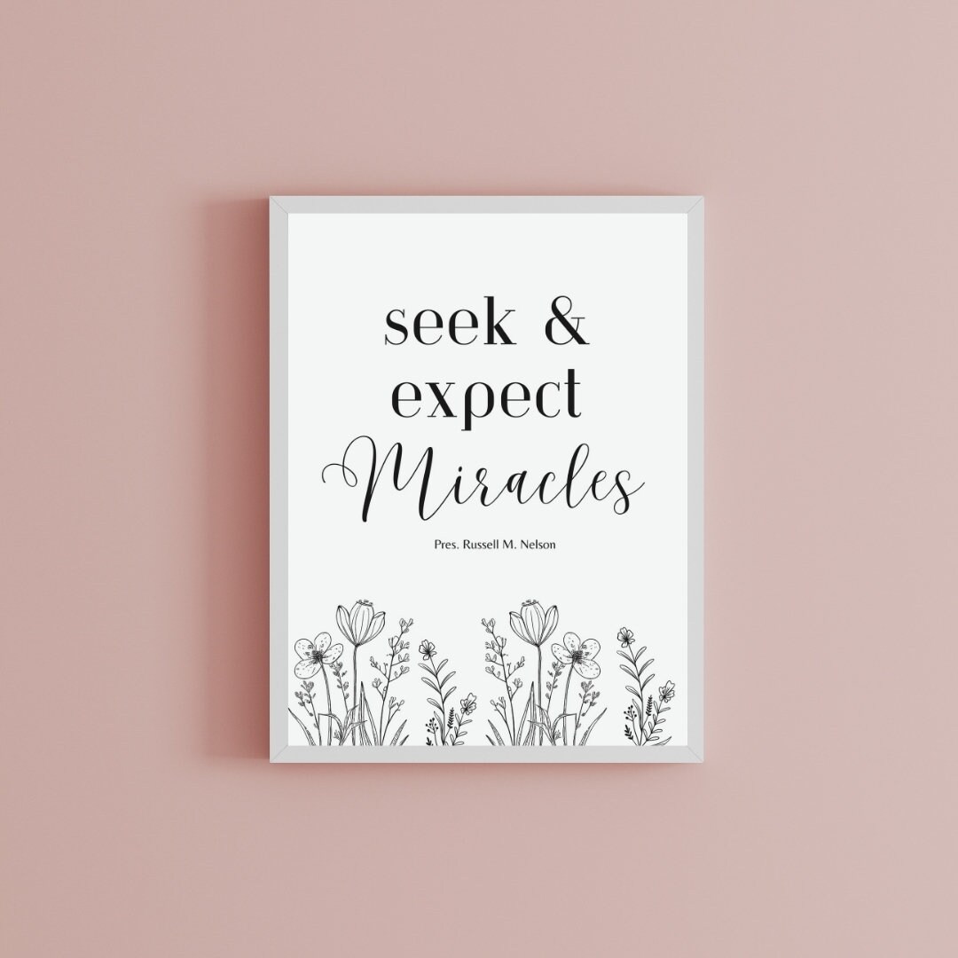 Downloadable LDS Art Minimalist Inspirational Printable Wall Art