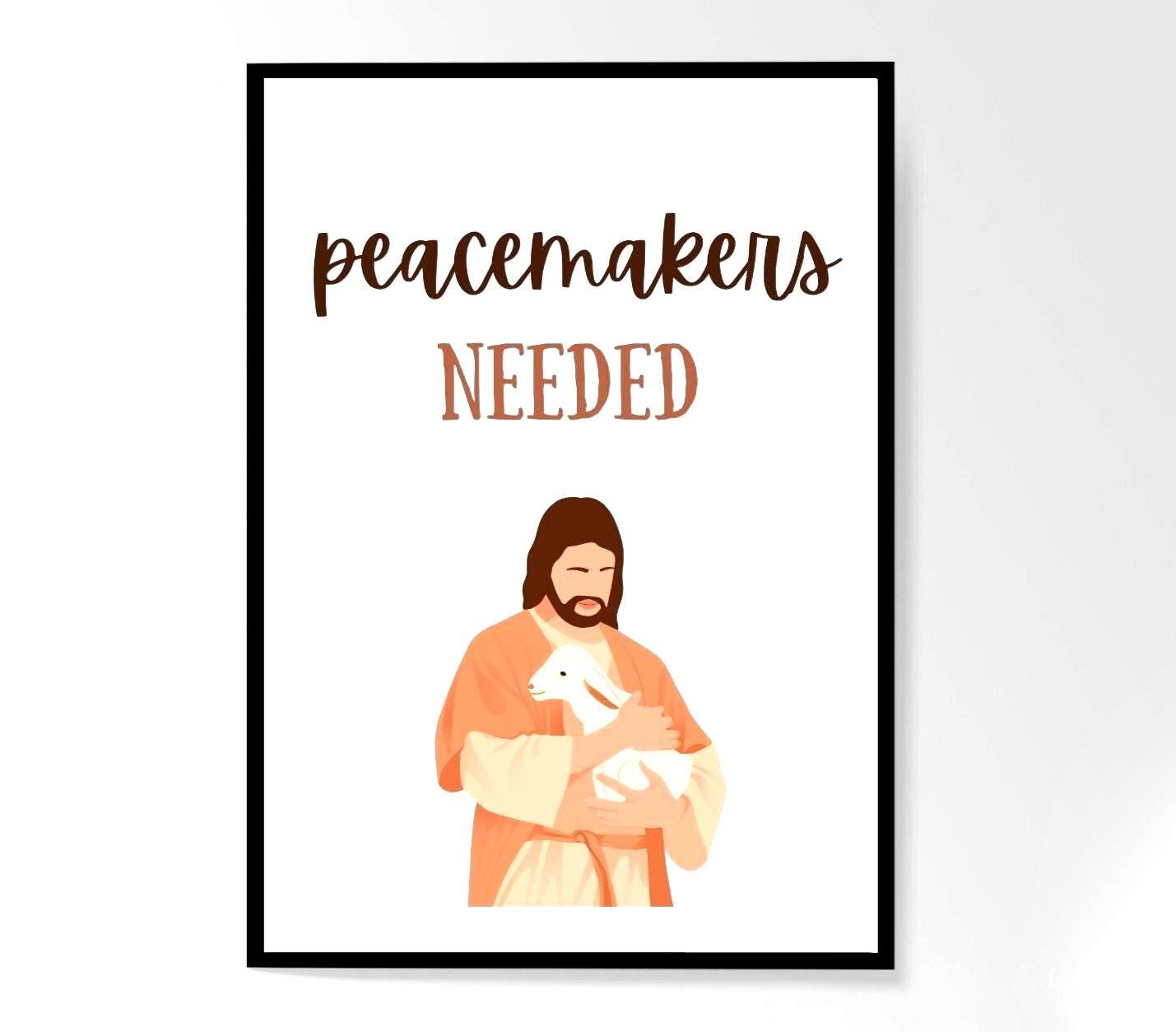 平和の使者を求める名言集（ダウンロード可能）、心に響く名言集（印刷可能）、ミニマリストな壁アート（印刷可能）、ホームデコレーション＆ブックマーク、ネルソン大司教、LDS  - Etsy 日本, image size:1429x1254