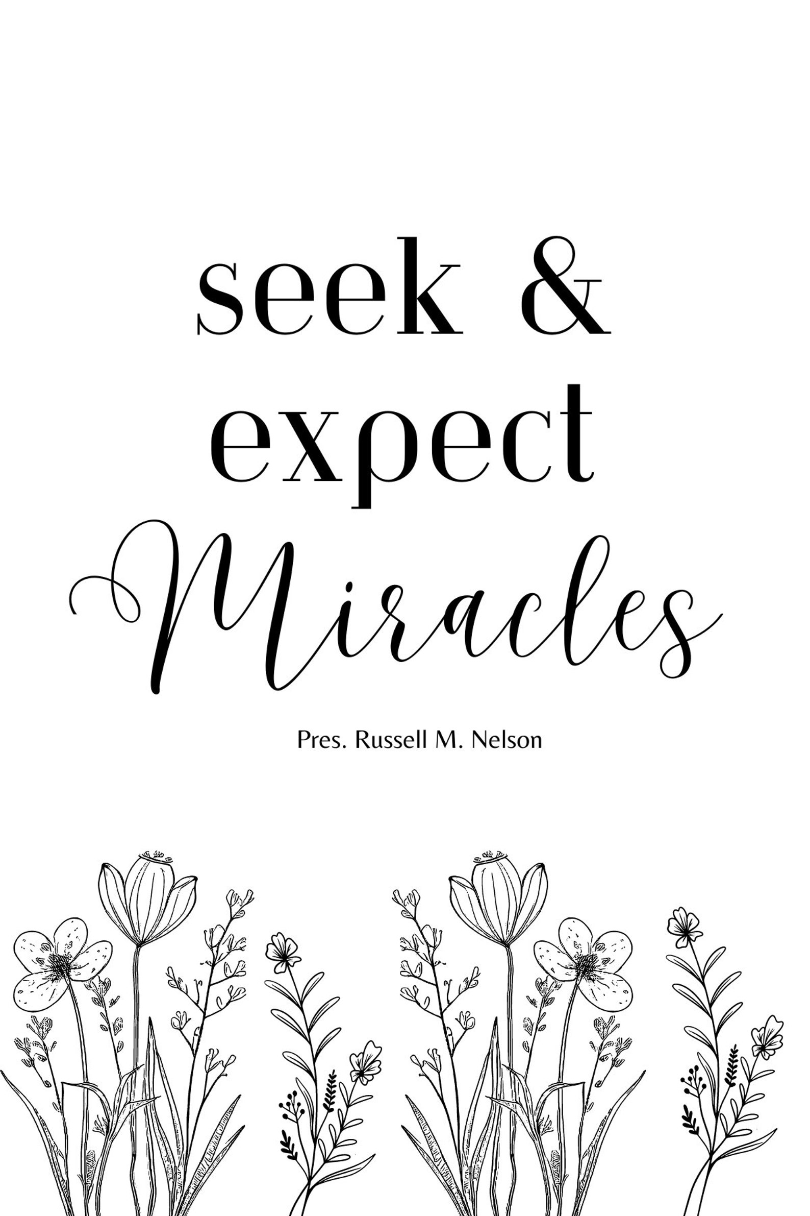 Downloadable LDS Art Minimalist Inspirational Printable Wall Art