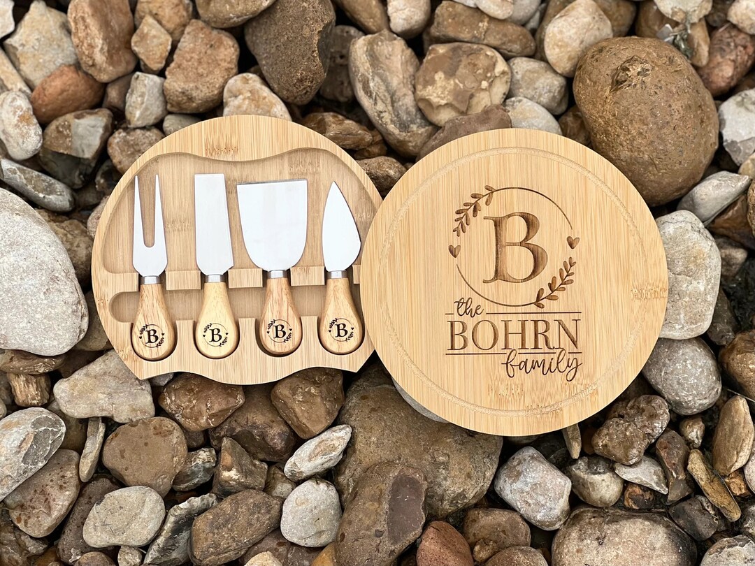 Personalized Charcuterie Cheese Board Knife Set, Custom Engraved Cheese ...