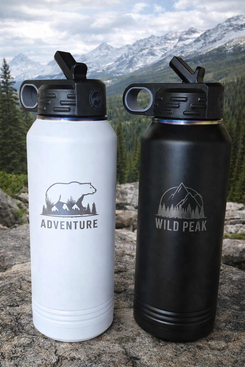 Laser Engraved Polar Camel 32oz Water Bottle - Etsy