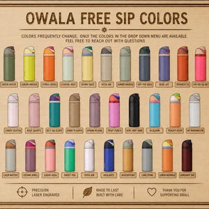 Owala Free Sip Various Colors.