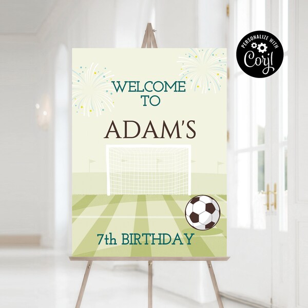 Football Birthday Party Yard Sign Etsy