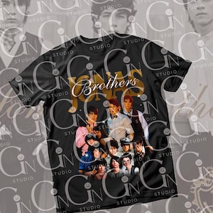 Jonas Brothers Collage PNG – Vintage Style Fan Art Download