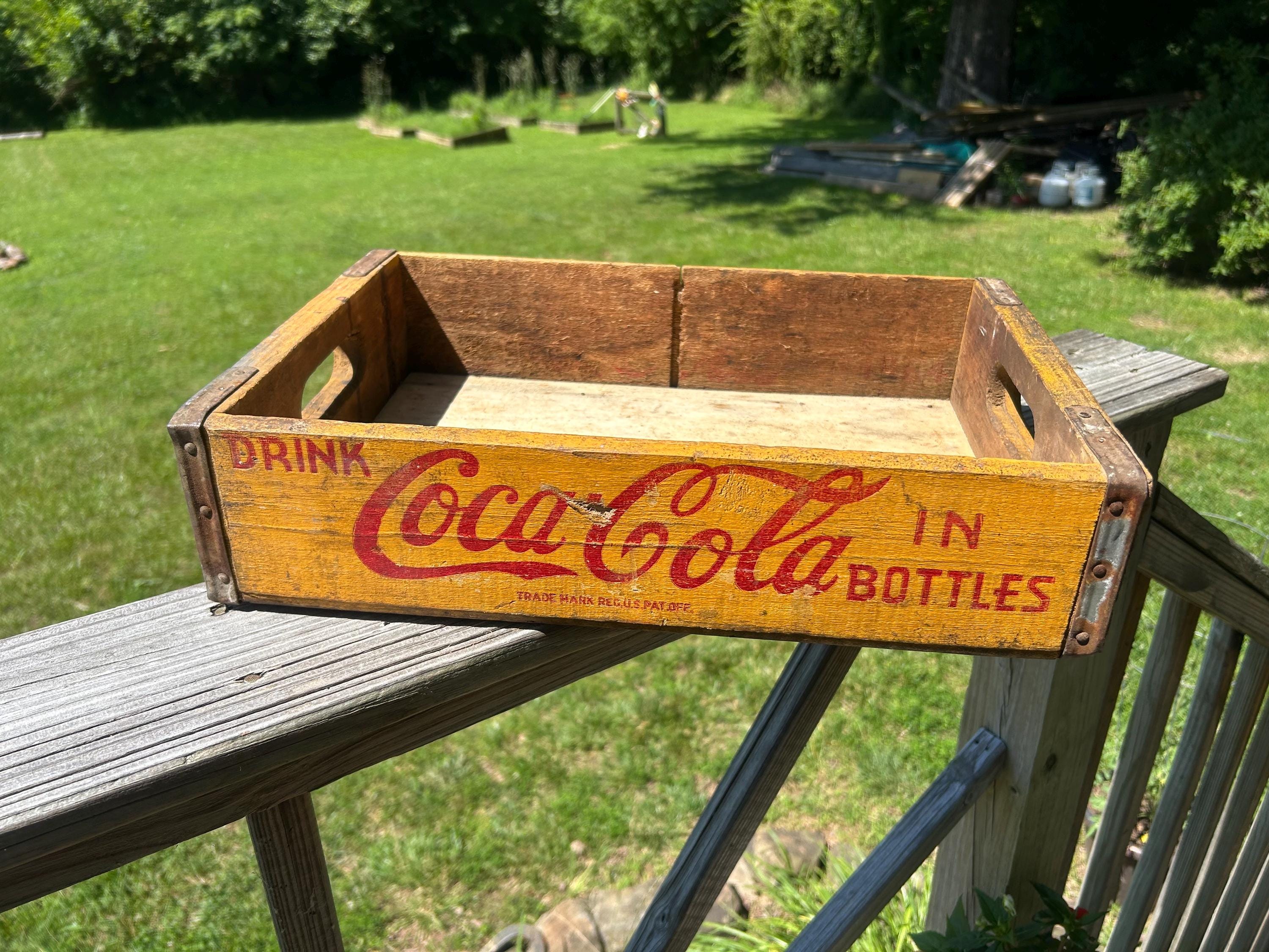 Vintage Coca Cola Red Wood Crate - Etsy