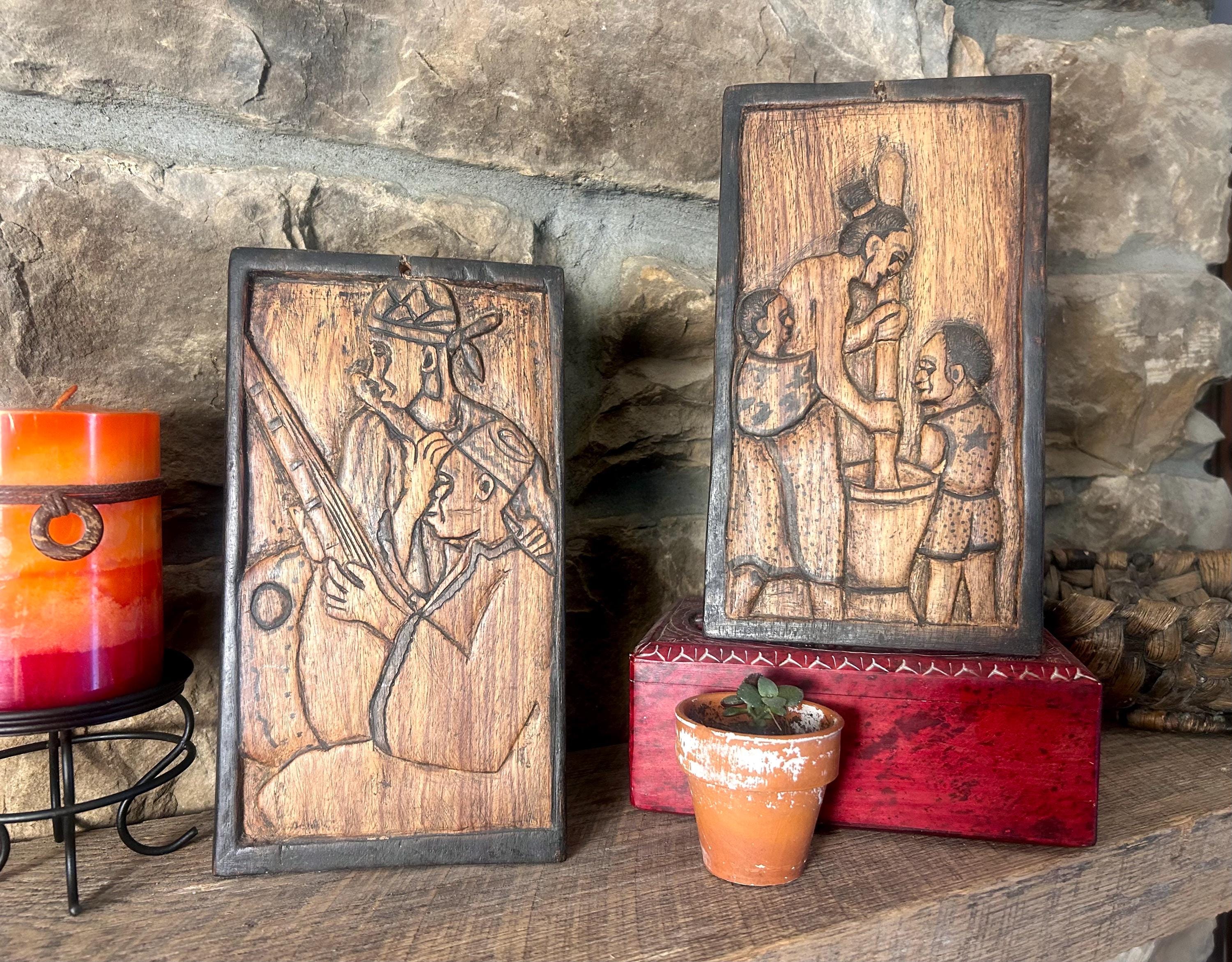 Haitian Wood Art Wall Hanging - Etsy