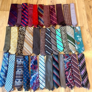 Retro Vintage Neckties- Lot of 5 Unique 70s 80s 90s 00s Ties