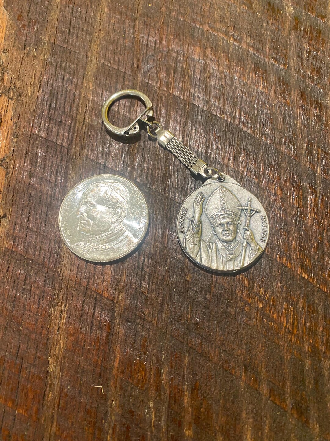 Vintage Pope Johannes Paulus II Vatican Souvenir Coins or Keychains ...