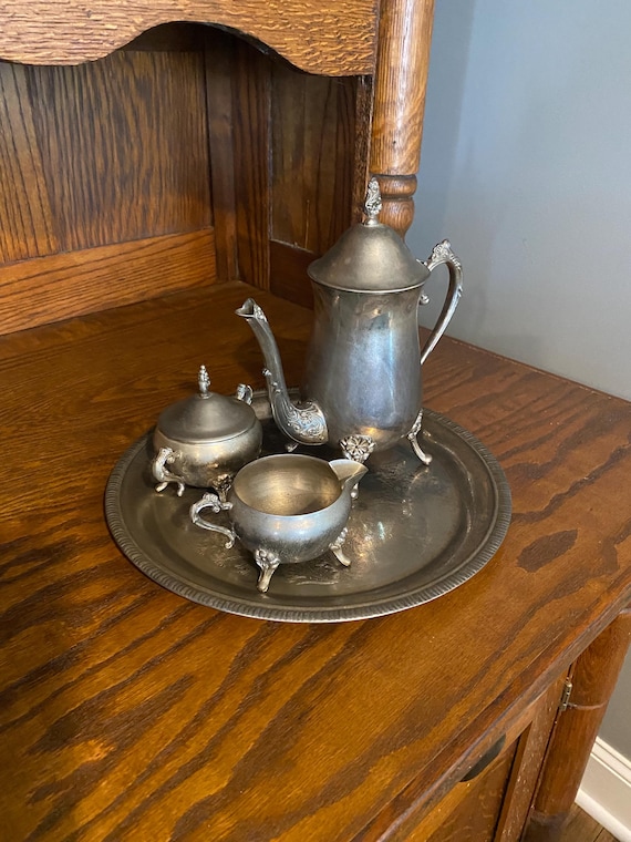 Vintage International Silver Company Silver Plate Ornate Coffee