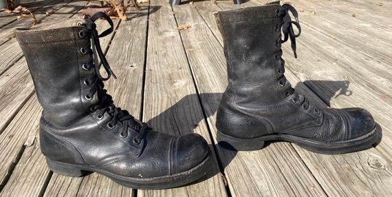 Vintage 1960s Army Boots Men's Size 8 - image 2