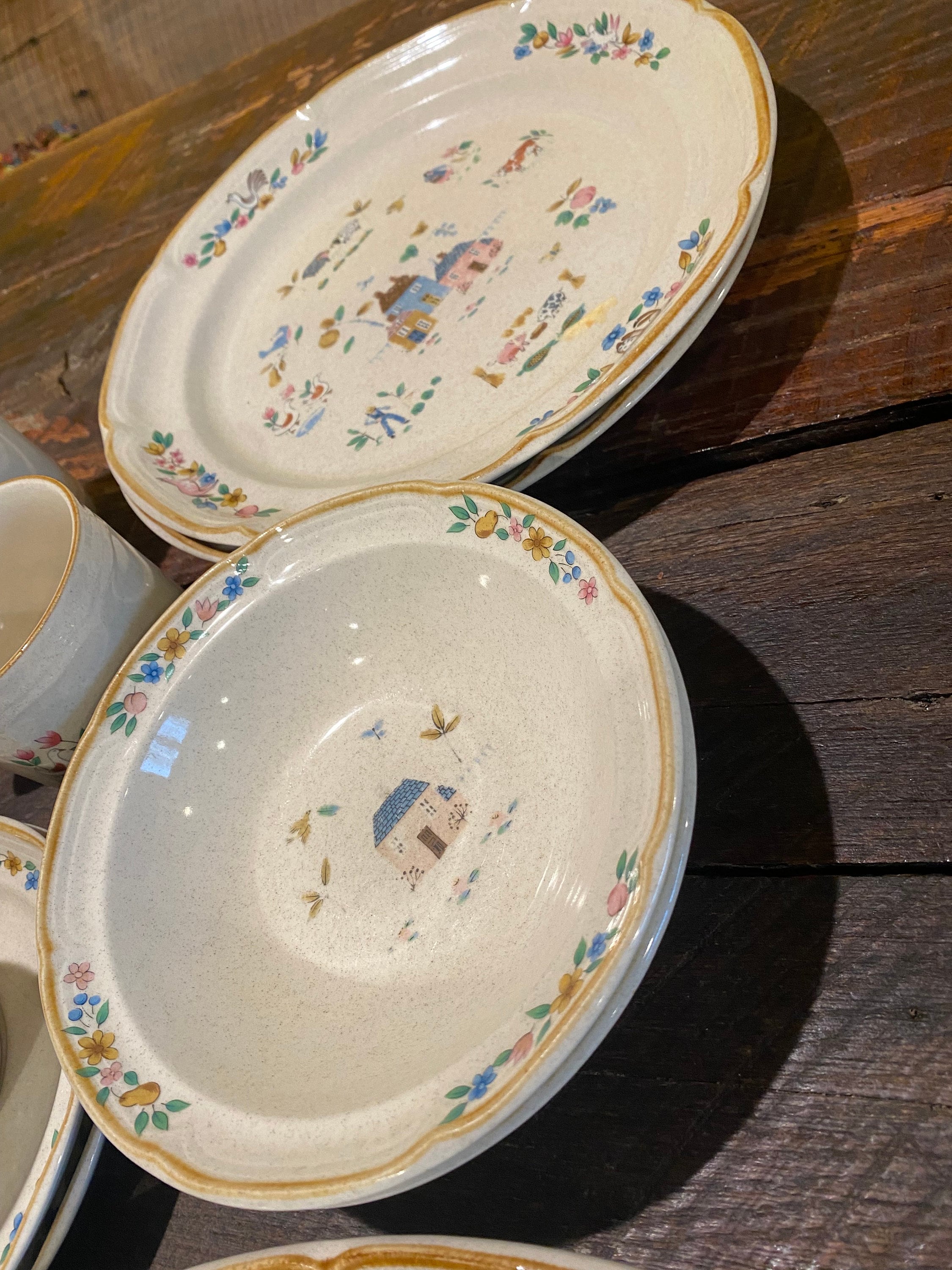 Vintage International China Heartland Replacement Dishes 15 Oval