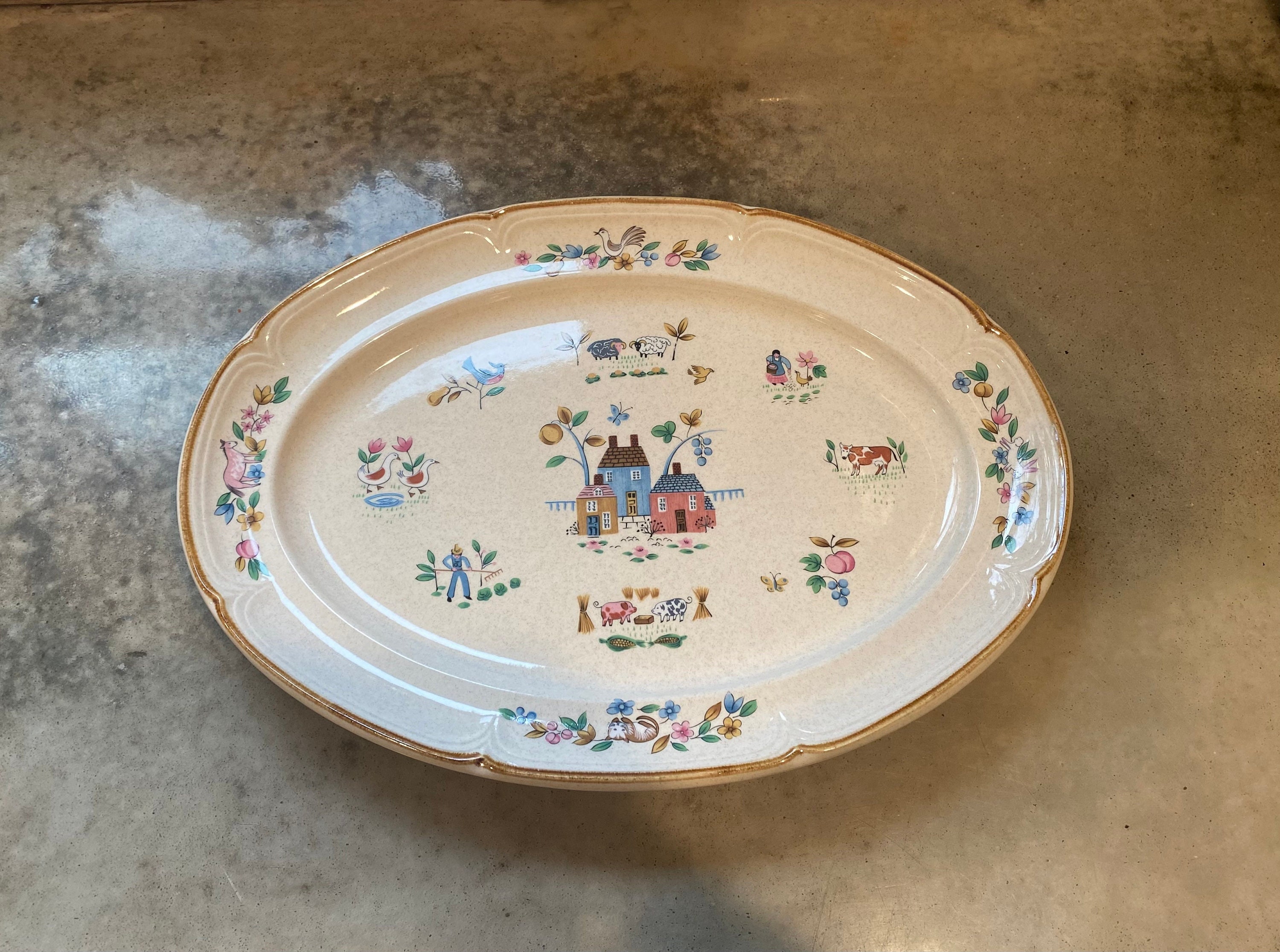 Vintage International China Heartland Replacement Dishes 15 Oval