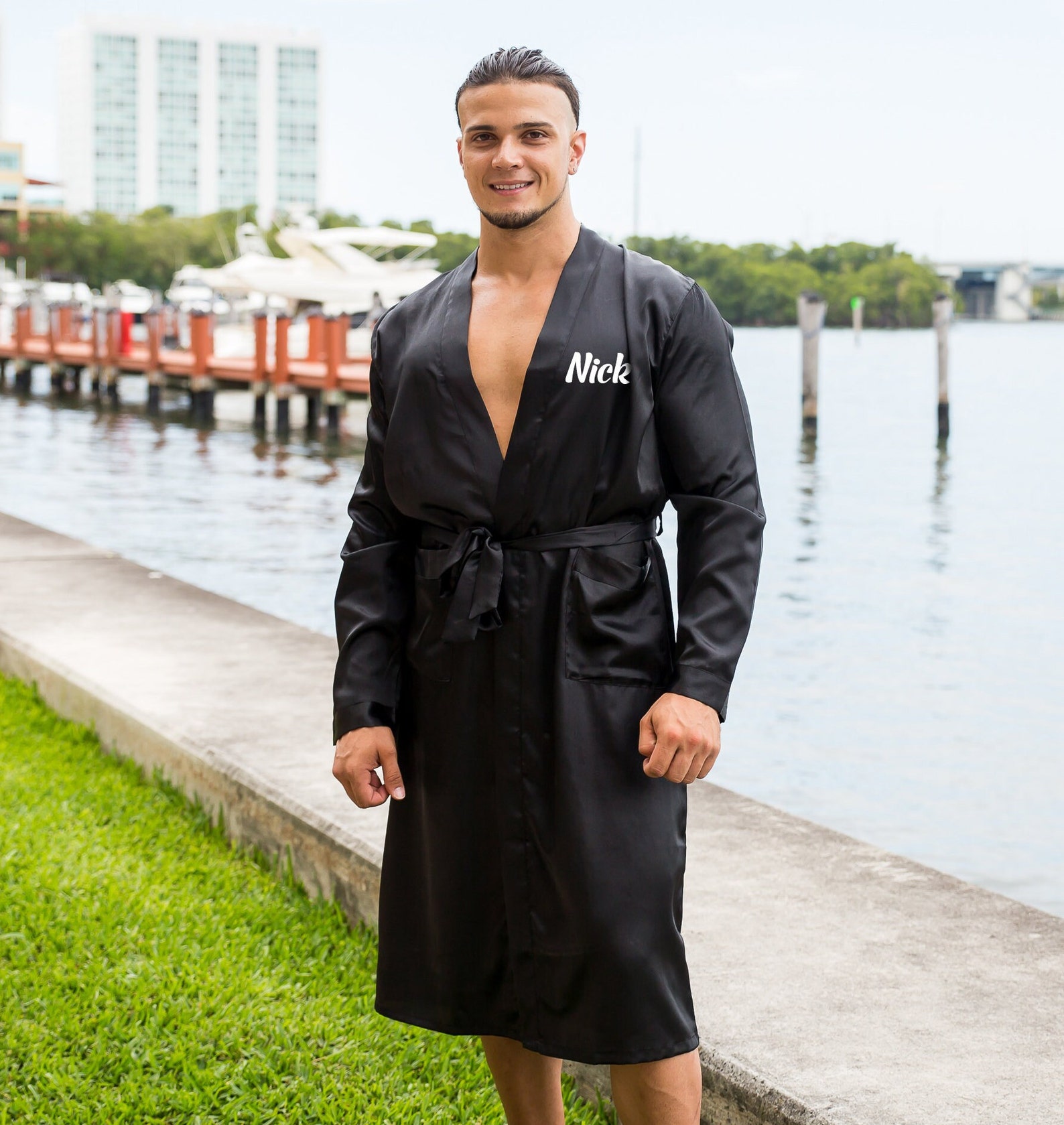 Mens Customized Robe, Wedding Robes, Fathers Day Gift,custom Men's ...