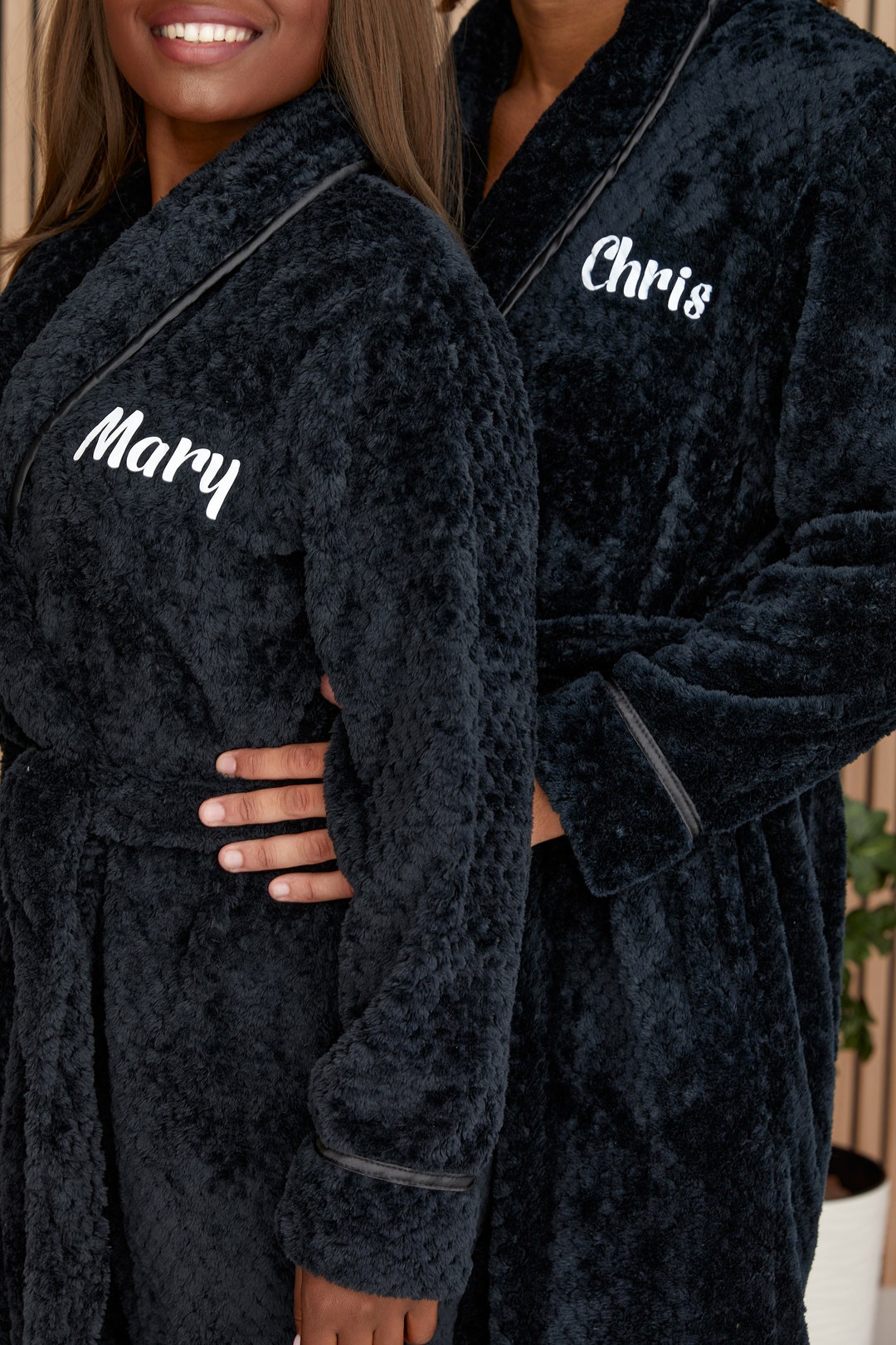Custom Long Bathrobes, Matching Bathrobes for Couple, Mr and Mrs