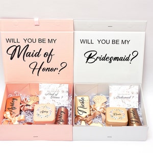 Maid of Honor Git Box, Bridesmaid Proposal Gift Box, Custom Gifts Box