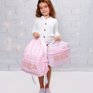 Custom Backpacks, Personalized Backpacks with names, custom lunch box, custom set with lunch box and backpacks, Kids gifts back to school