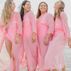 Beach cover ups, Bridesmaid Cover ups, Bachelorette favors, Bridesmaid gifts, Summer Bachelorette, Bridal party favors, Bridal gift  - L2