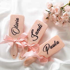 Custom Bachelorette Hair Brush, Bridesmaid Gifts, Bridesmaid hair brushes, Bridal shower favors, Bridal party gifts, Custom bridesmaid gifts