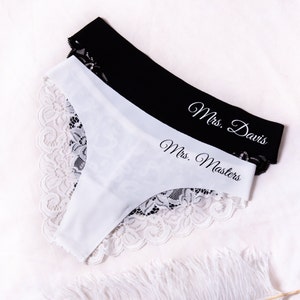 Funny Underwear Bachelorette Party Not Tonight Panties Bridal