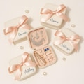 Custom Jewelry box with name, Bachelorette gift, Bridesmaid Jewelry Small Boxes, Bridal shower gifts, Bridal gift, Personalized gift -bow