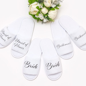 Custom Spa Party Slippers Bridesmaid Slippers Bachelorette - Etsy