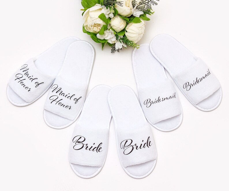 bridesmaid spa slippers