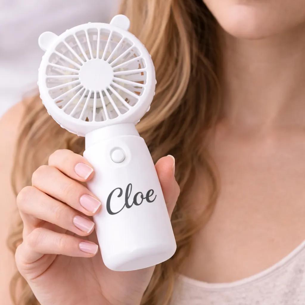 Custom Wedding Mini Fans, Personalized Event Cooling Fans, Bridesmaid ...