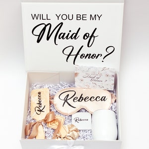 Custom Will You Be My Bridesmaid Box, Custom Box for Bridesmaids ...