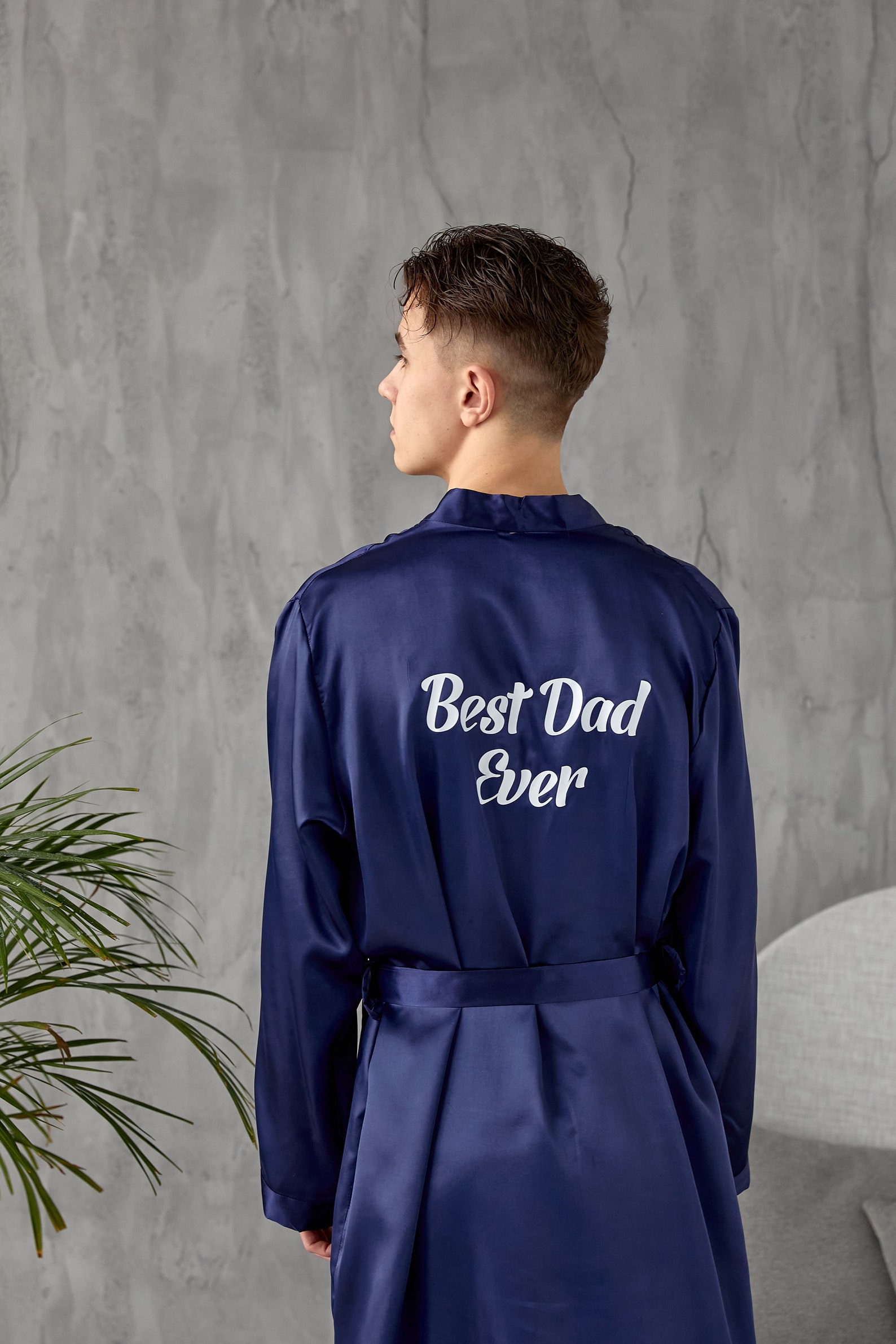 Custom Men's Satin Robe, Groom Robe, Groomsmen Robes, Wedding Men's ...