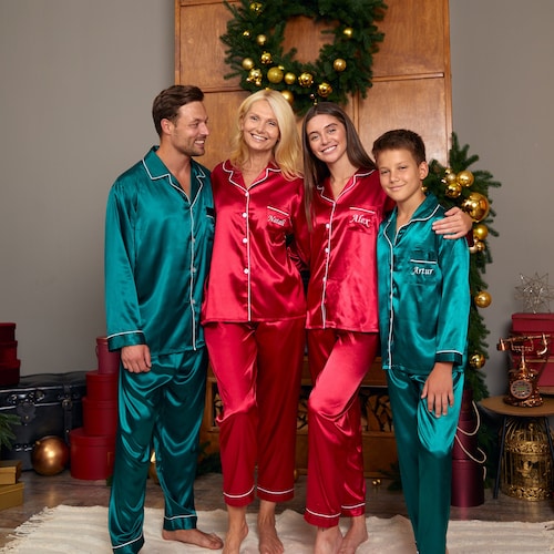 Fun Personalized Face Xmas Matching Family Pajamas