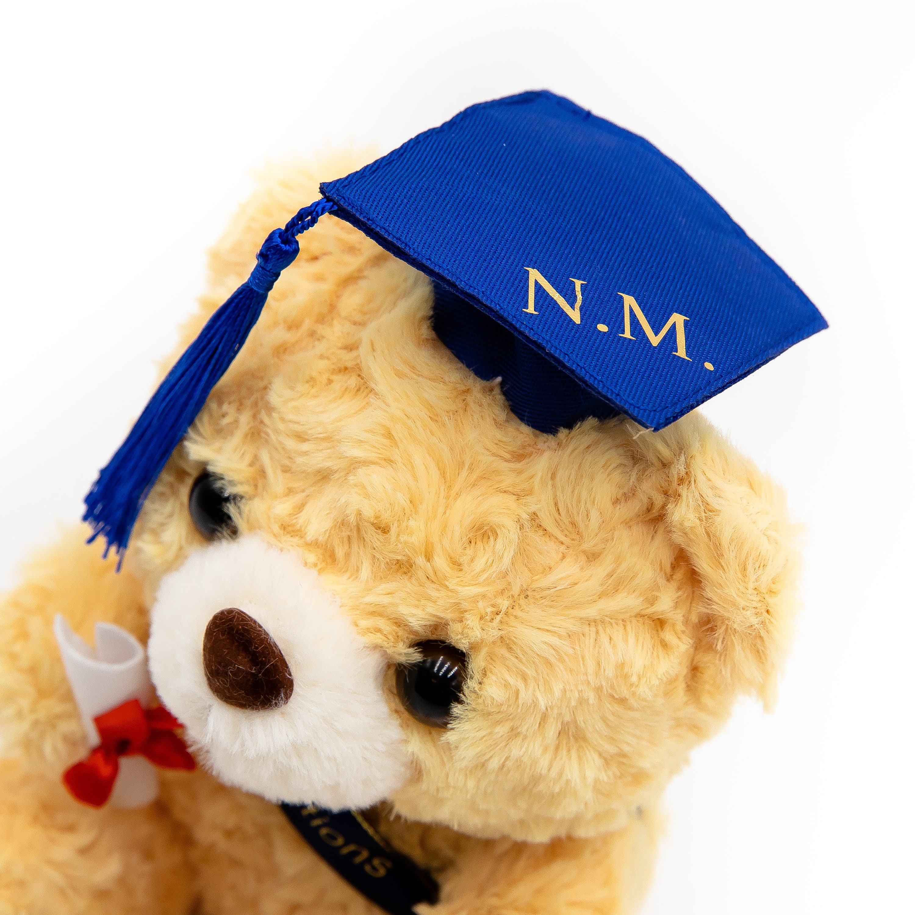 Personalisierter Abschluss-Teddybär Mit Herz & Text – 25 Cm, Perfektes Geschenk Zum Schulabschluss 2024