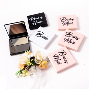 Custom Bridesmaids mirrors, custom name mirrors, Personalized mirrors for bachelorette, bridesmaids gifts, bachelorette gifts mirrors